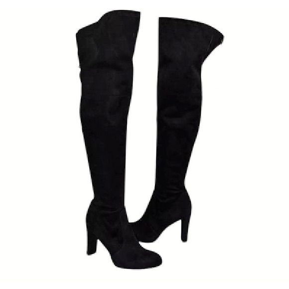 Sam Edelman Kent Over the Knee OTK Black Heeled Boots Women Sz 11 - Picture 2 of 8